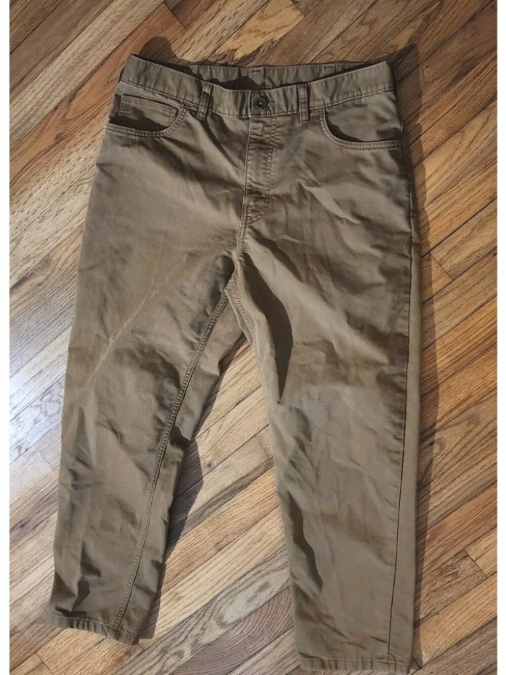 Patagonia Mens 35 Short Twill Traveler 5-Pocket Pants Organic Cotton Straight